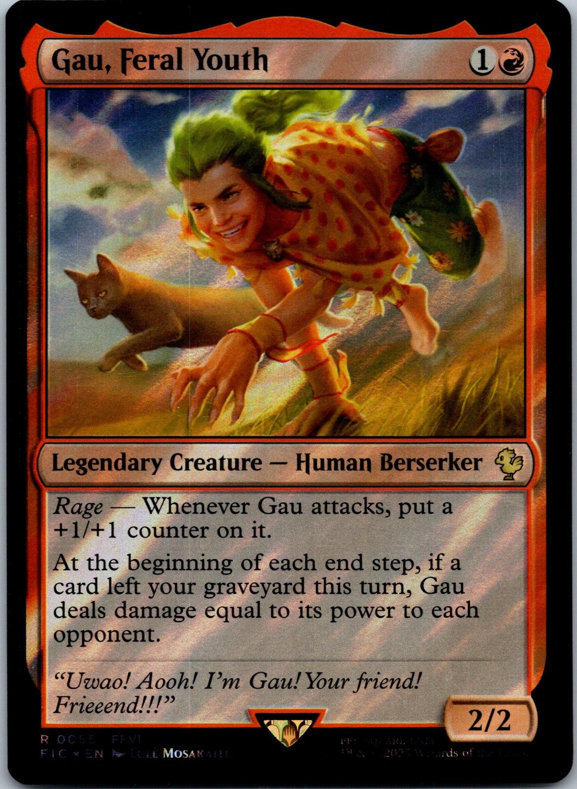 Gau, Feral Youth (Surge Foil) Commander: Final Fantasy Magic: The Gathering NM