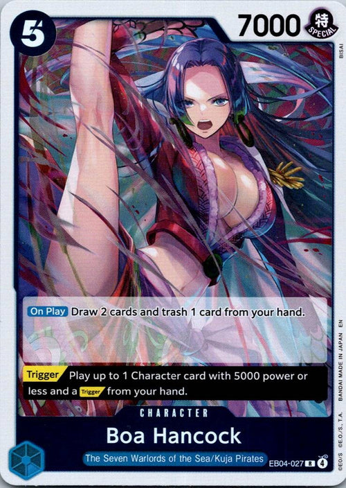 Boa Hancock EB04-027 Rare The Azure Sea's Seven One Piece Near Mint