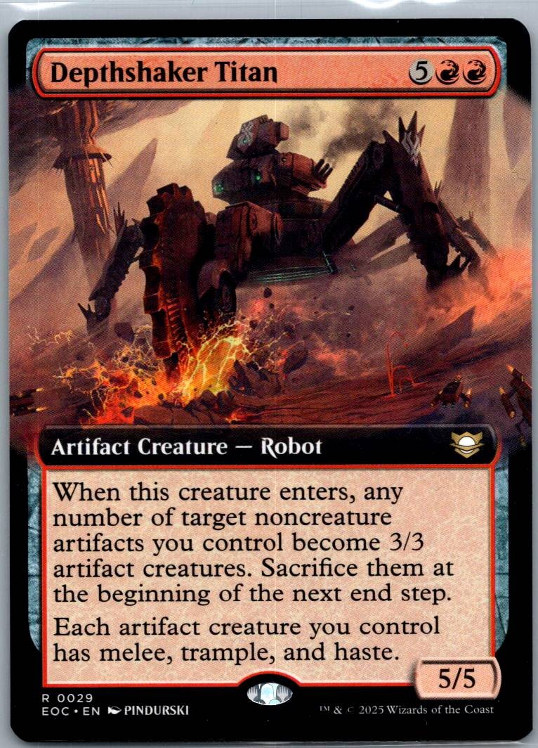 Depthshaker Titan (Extended Art) Edge of Eternities Magic: The Gathering NM