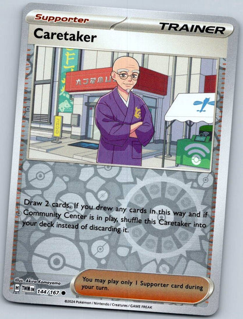 Caretaker 144/167 Reverse Twilight Masquerade Pokemon Near Mint