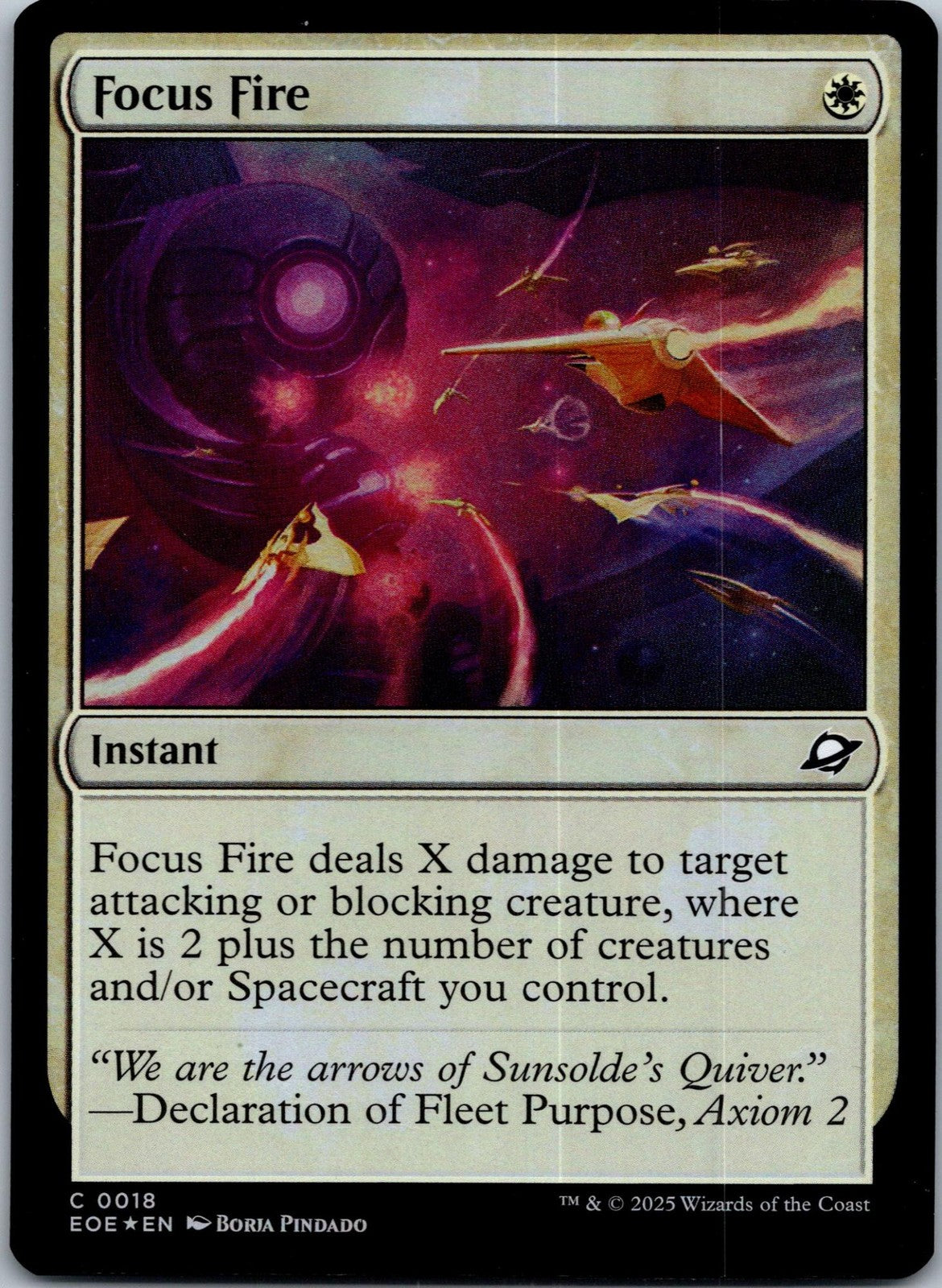 Focus Fire 18 Common Edge of Eternities Magic: The Gathering Near Mint