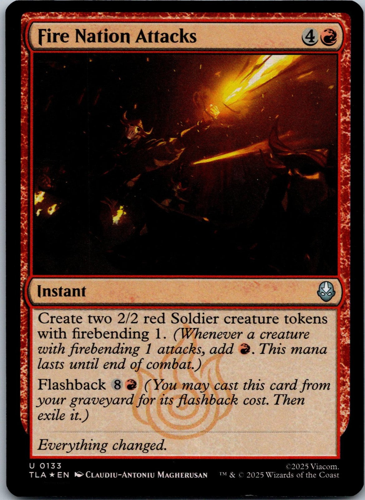 Fire Nation Attacks 133 Avatar: The Last Airbender Magic: The Gathering NM