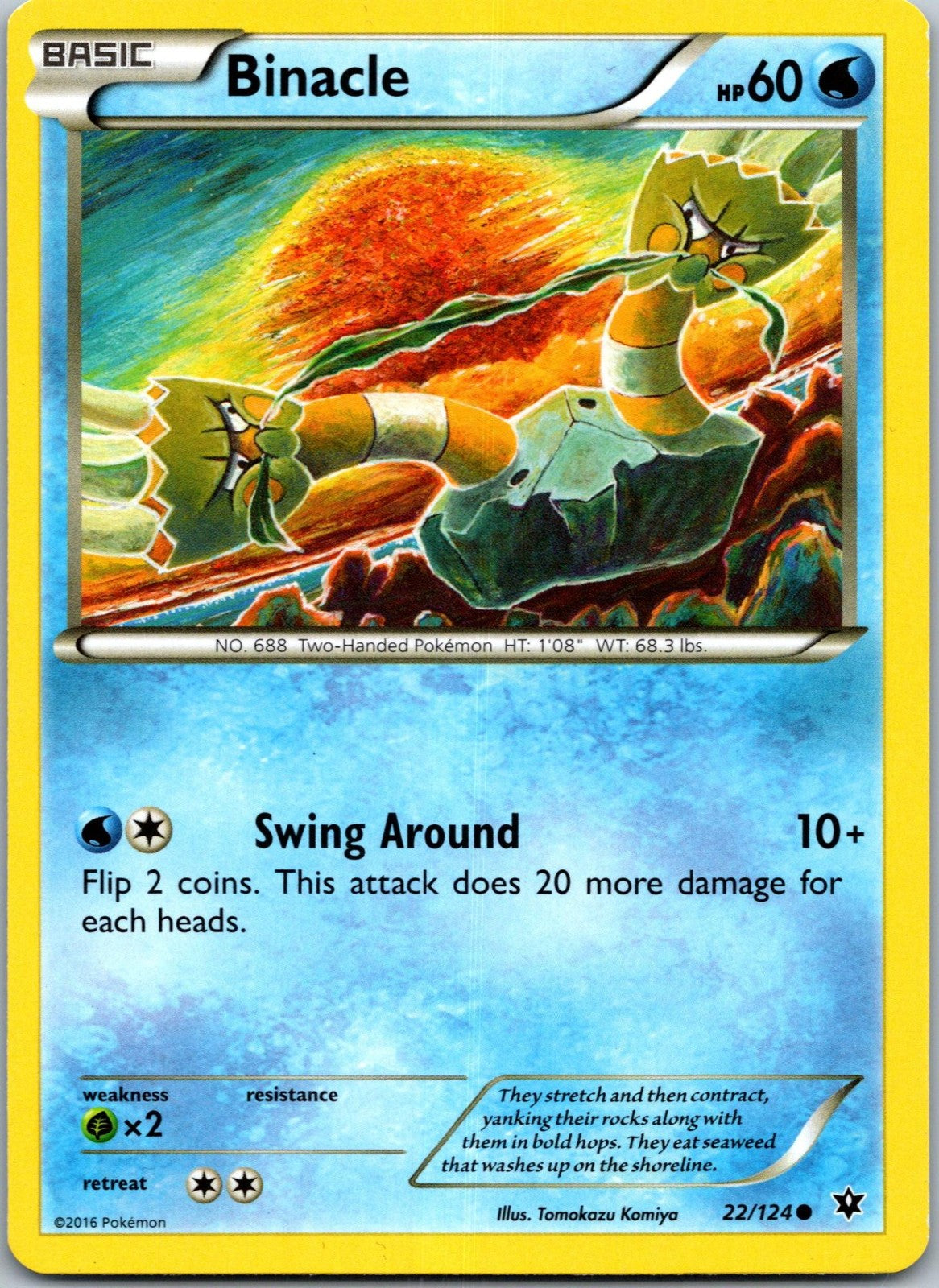 Binacle 22/124 Common Fates Collide Pokemon Near Mint