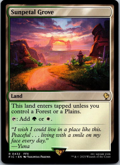 Sunpetal Grove Commander: Final Fantasy Magic: The Gathering Near Mint | HOKO