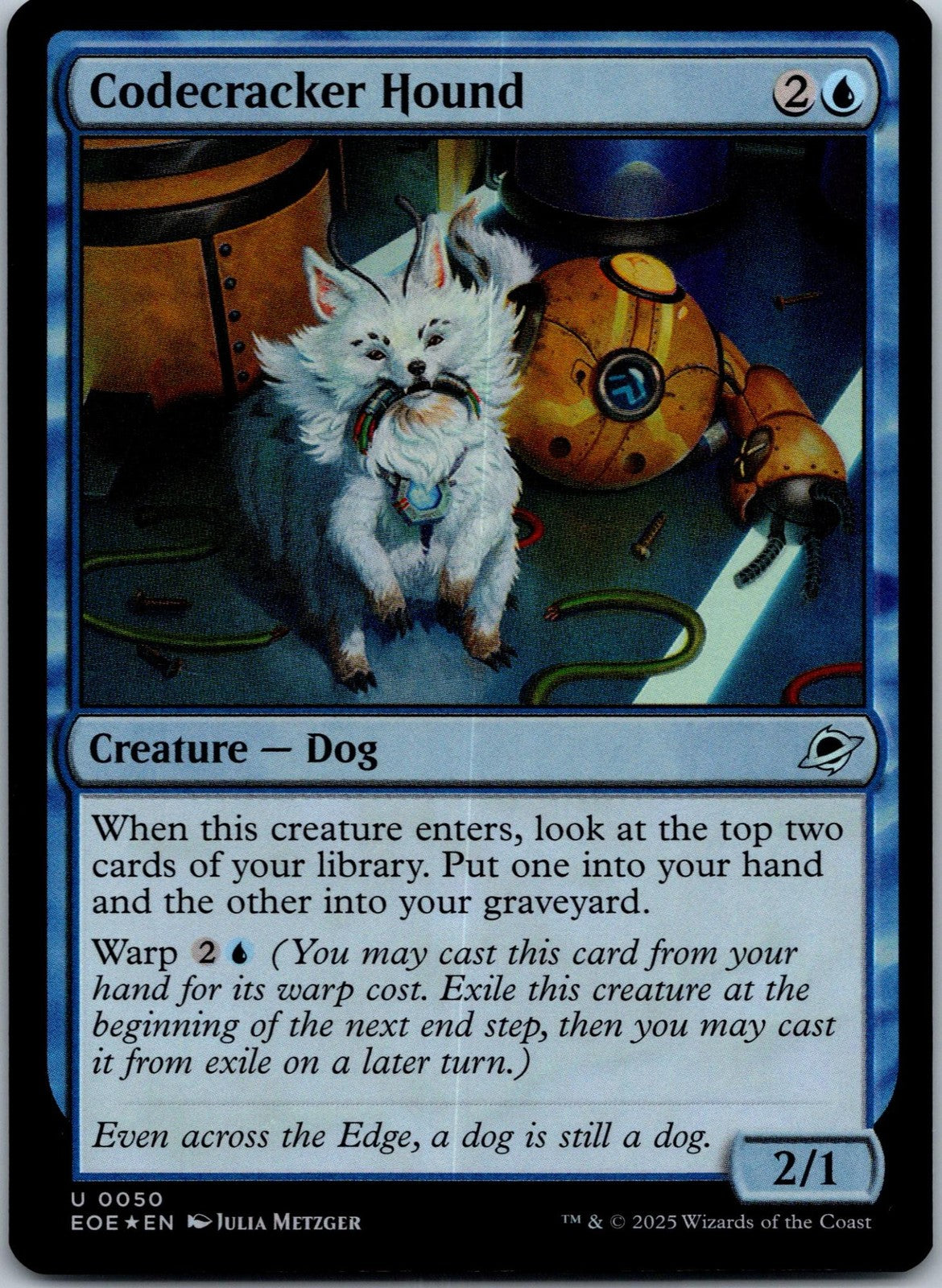Codecracker Hound 50 Uncommon Edge of Eternities Magic: The Gathering NM | HOKO