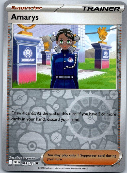 Amarys 093/131 Reverse Prismatic Evolutions Pokemon Near Mint