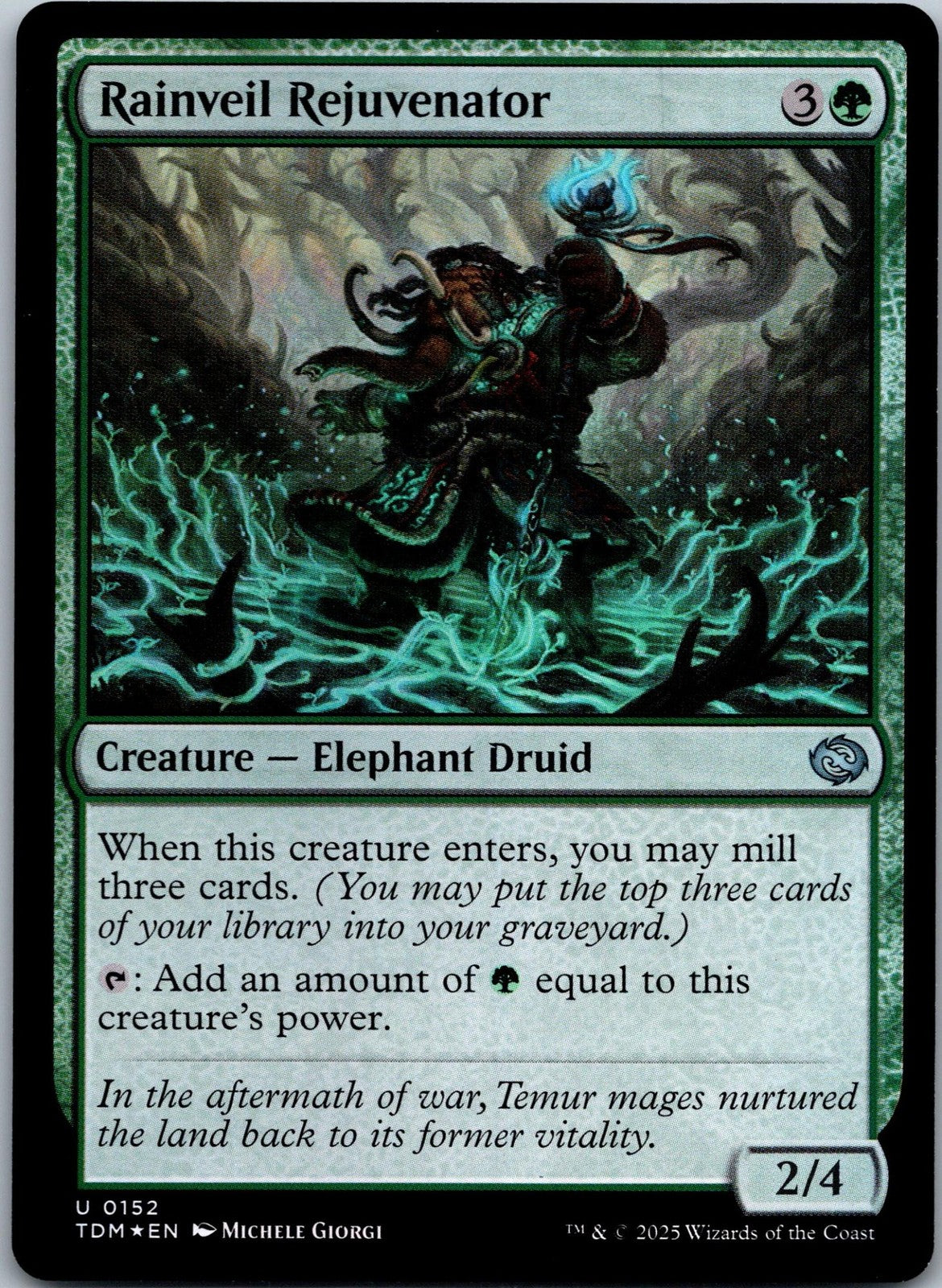 Rainveil Rejuvenator 152 Uncommon Tarkir: Dragonstorm Magic: The Gathering NM
