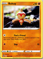 Baltoy 093/195 Common Silver Tempest Pokemon Near Mint