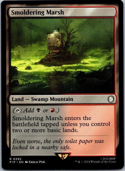 Smoldering Marsh 292 Rare Universes Beyond: Fallout Magic: The Gathering NM