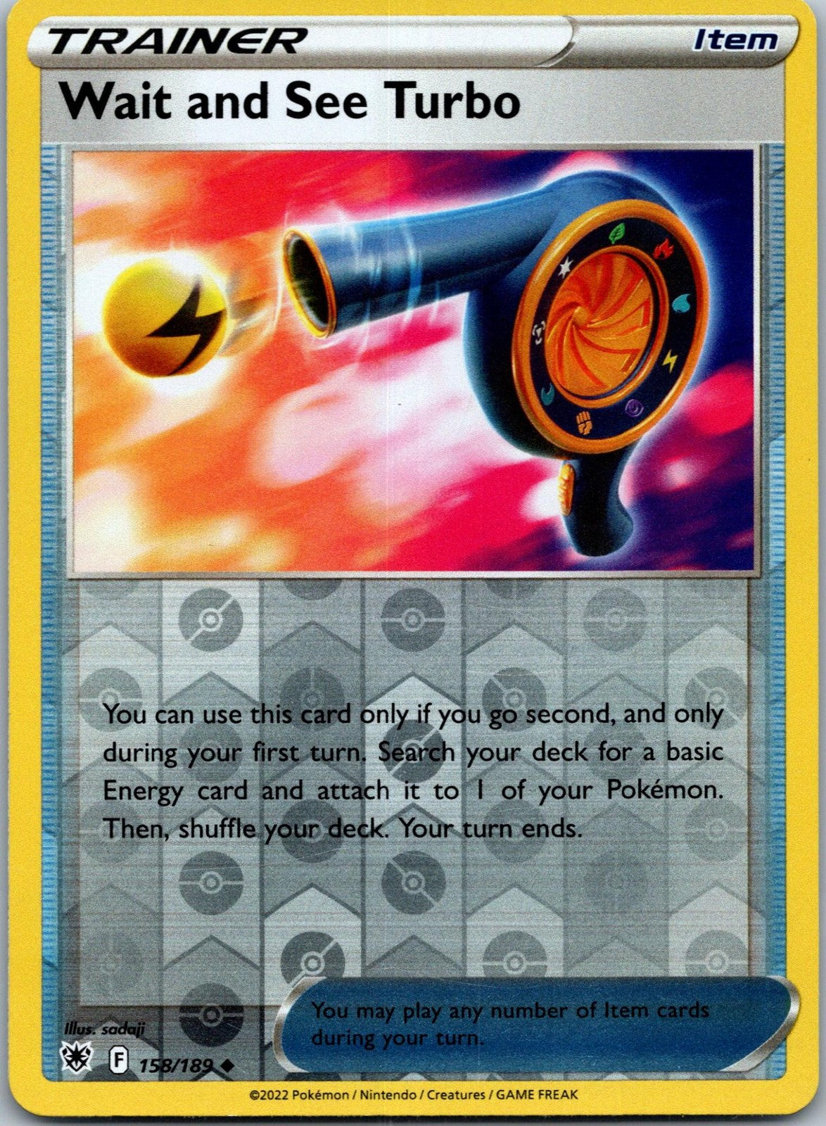 Wait and See Turbo 158/189 Uncommon Astral Radiance Pokemon Near Mint