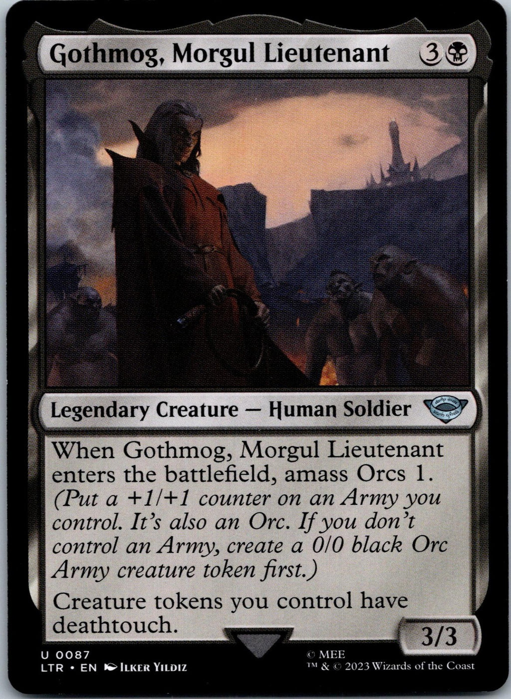 Gothmog, Morgul Lieutenant: The Lord of the Rings: Magic: The Gathering NM