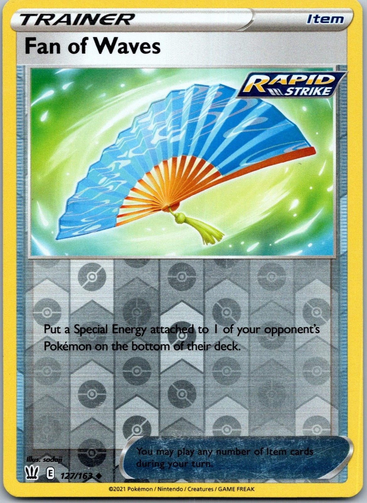 Fan of Waves 127/163 Uncommon Battle Styles Pokemon Near Mint