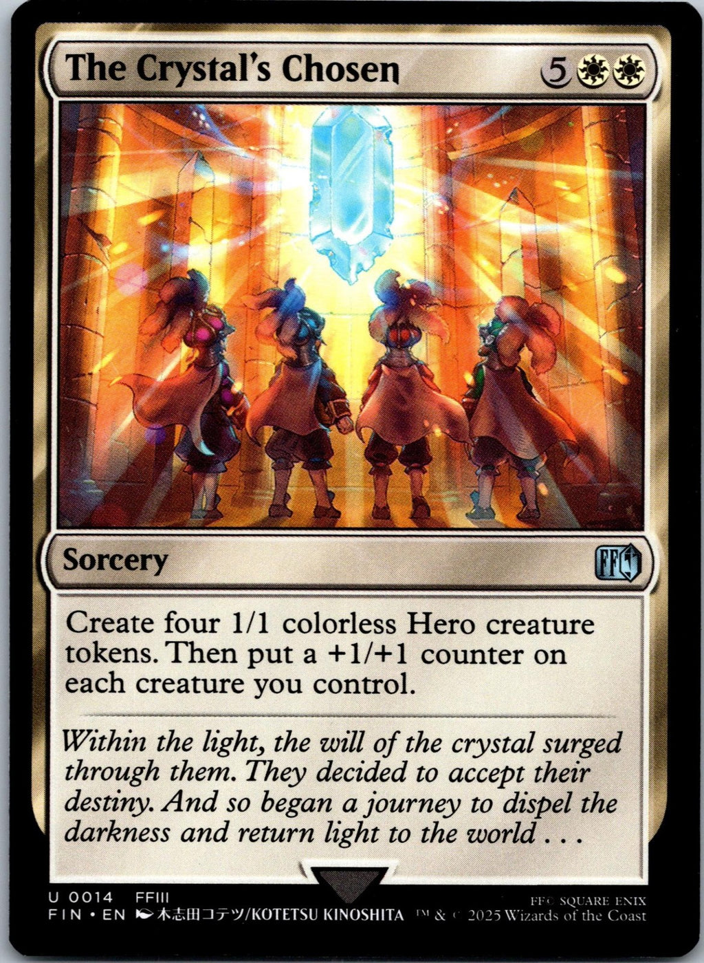 The Crystal's Chosen 14 Uncommon Final Fantasy Magic: The Gathering NM | HOKO