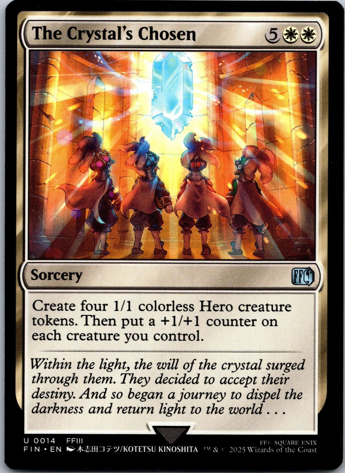 The Crystal's Chosen 14 Uncommon Final Fantasy Magic: The Gathering NM | HOKO
