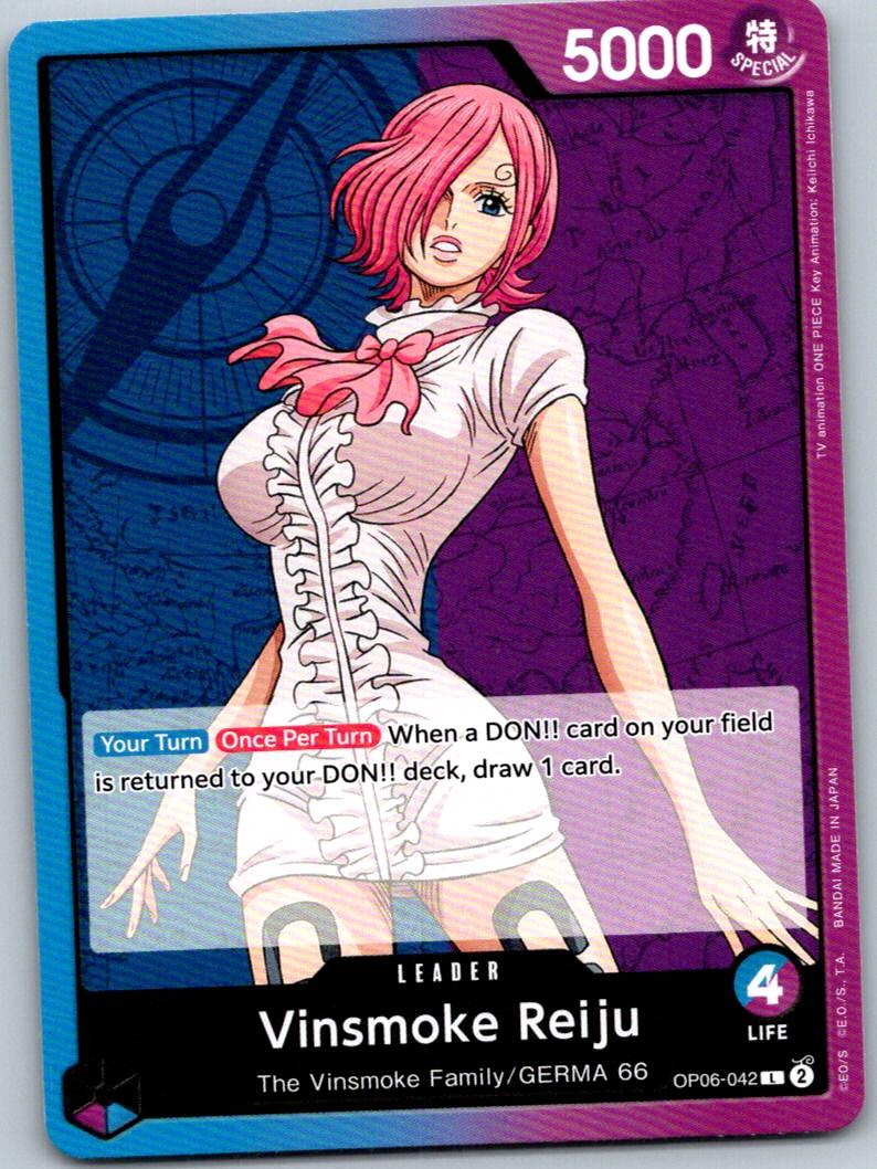 Vinsmoke Reiju (042) OP06-042 Leader Wings of the Captain One Piece Near Mint