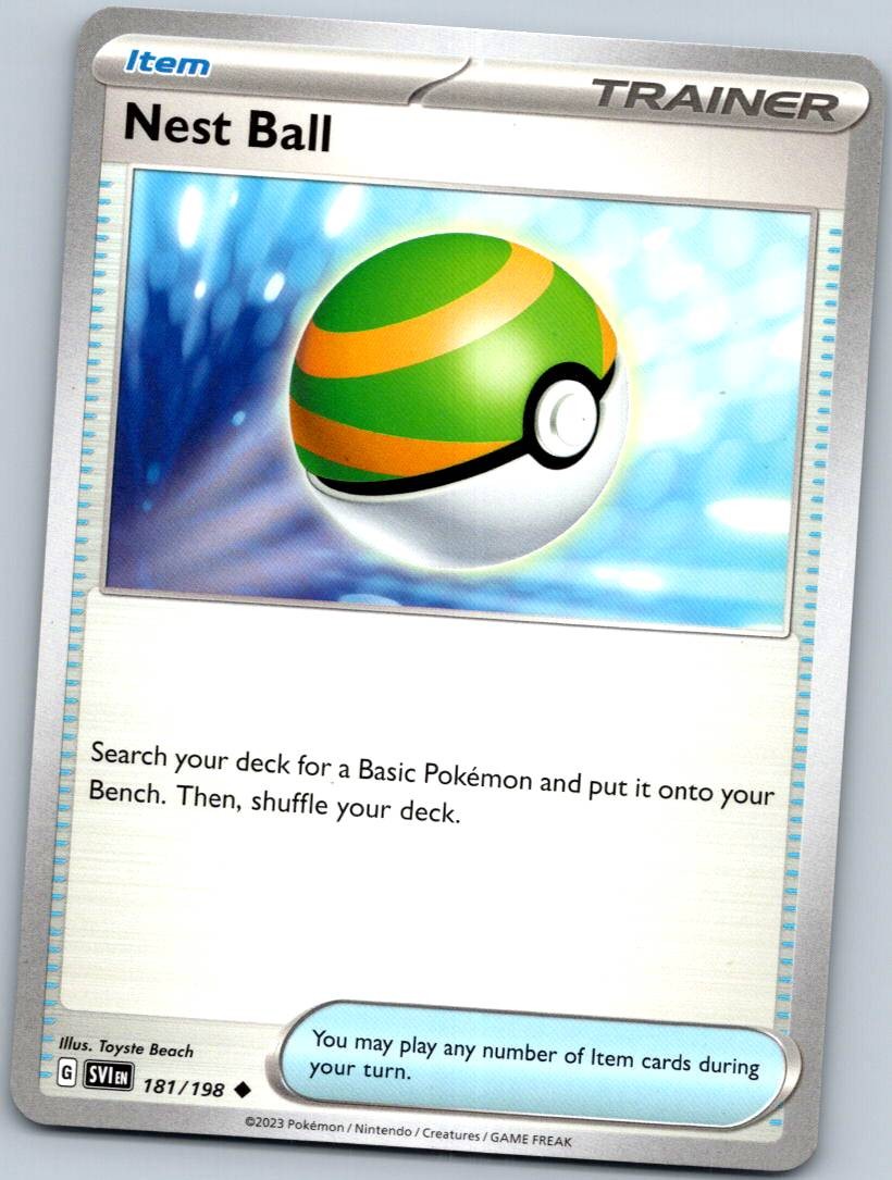 Nest Ball 181/198 Uncommon Scarlet & Violet Pokemon Near Mint