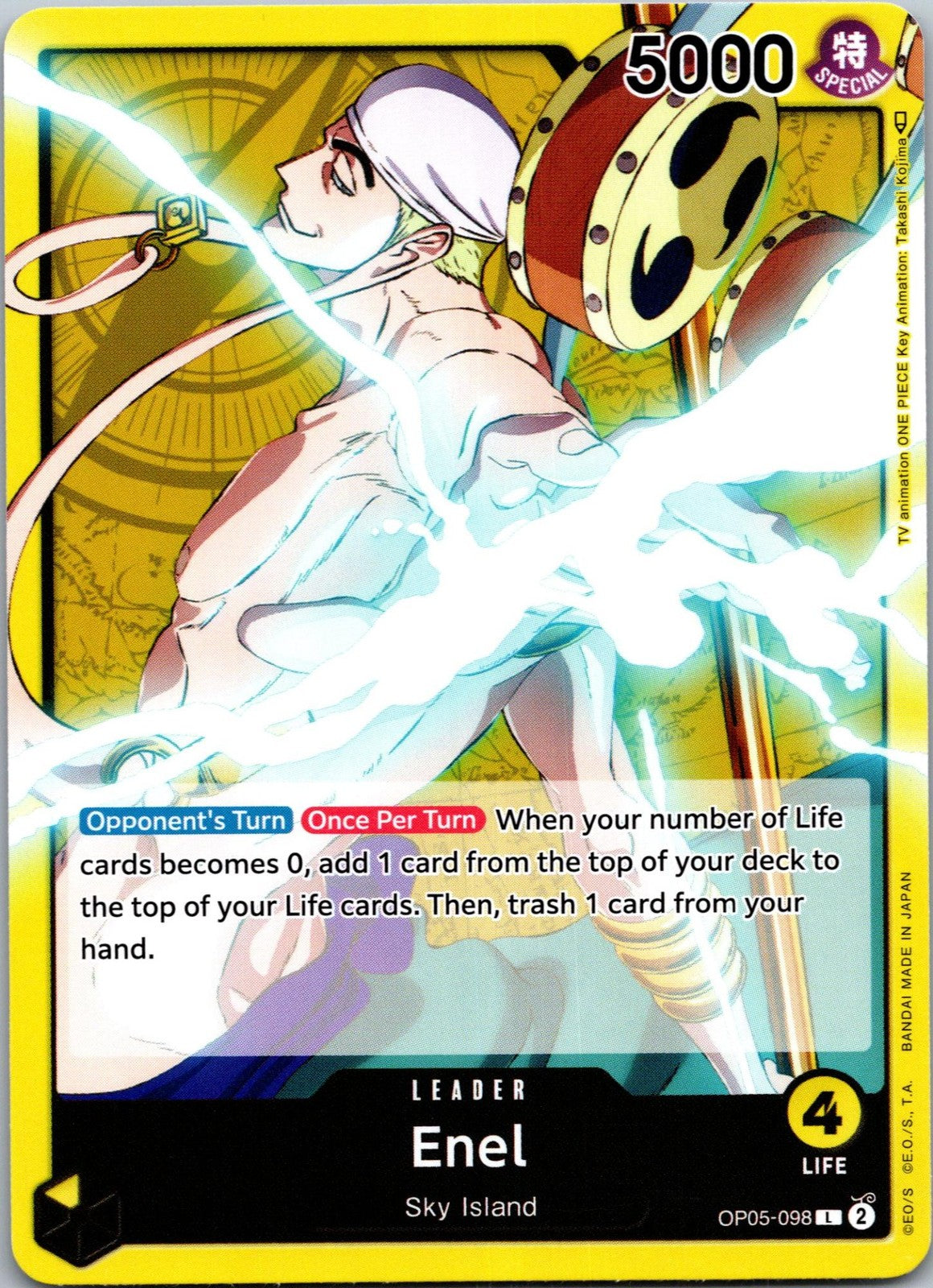 Enel (098) OP05-098 Leader Awakening of the New Era One Piece Near Mint