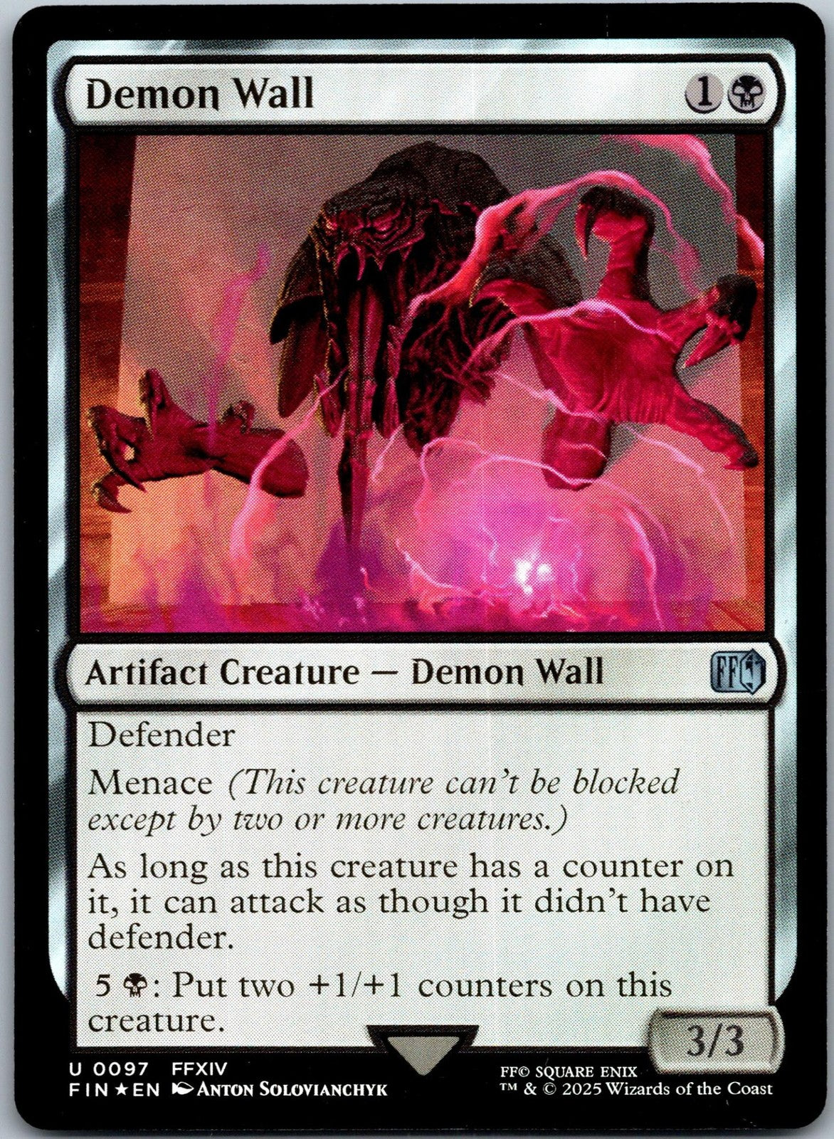 Demon Wall 97 Uncommon Final Fantasy Magic: The Gathering Near Mint | HOKO