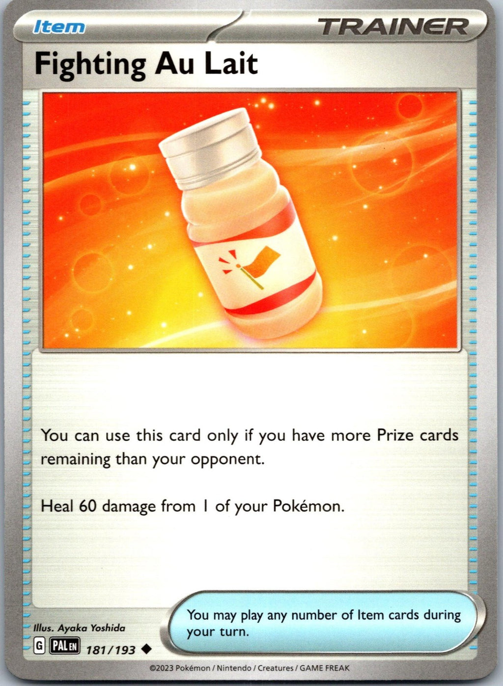 Fighting Au Lait 181/193 Uncommon Paldea Evolved Pokemon Near Mint