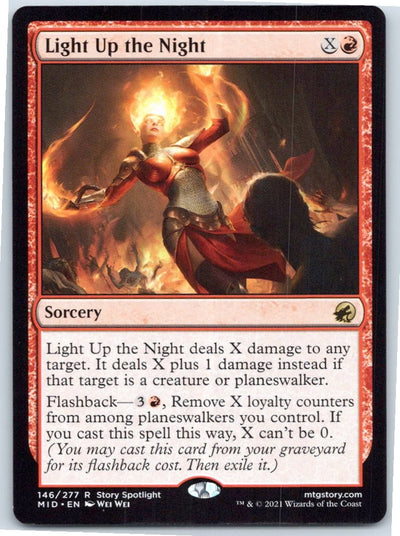 Light Up the Night Rare Innistrad: Midnight Hunt Magic: The Gathering NM
