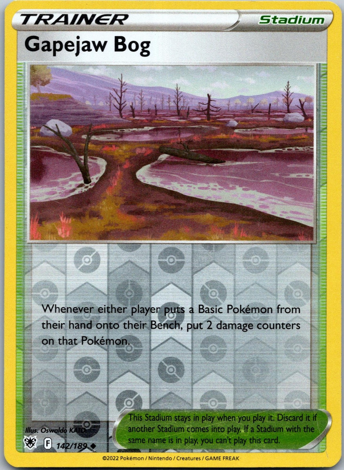 Gapejaw Bog 142/189 Uncommon Astral Radiance Pokemon Near Mint