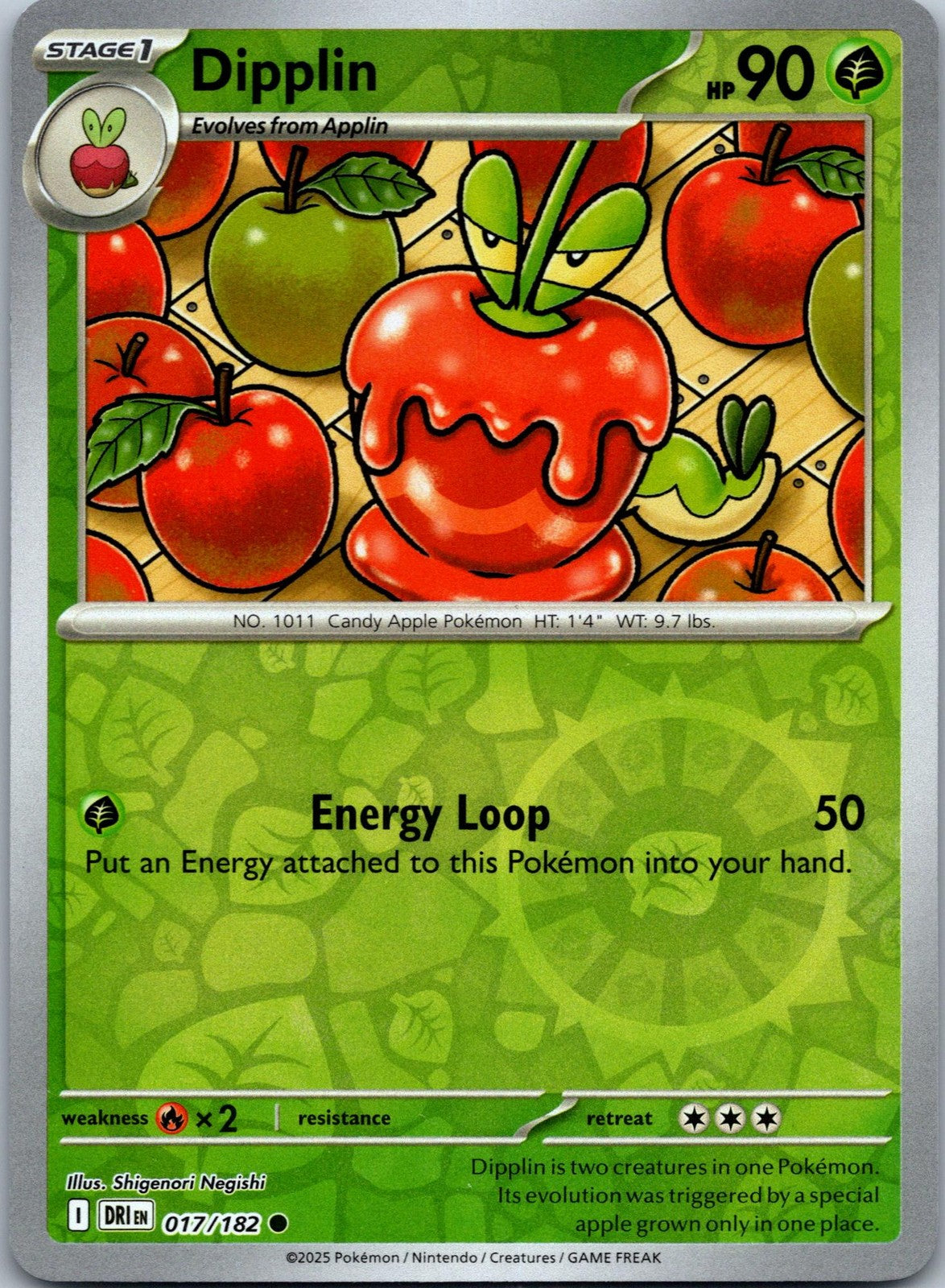 Dipplin 017/182 Common Destined Rivals Pokemon Near Mint