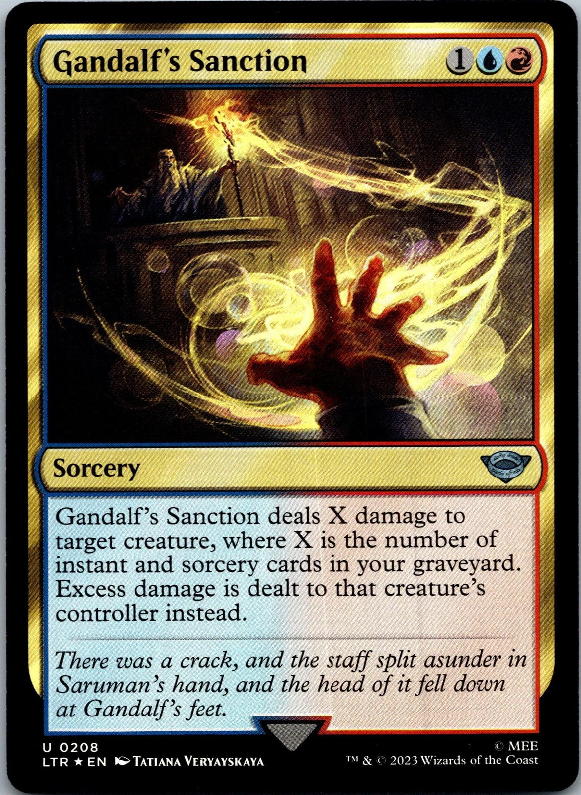 Gandalf's Sanction: The Lord of the Rings: Magic: The Gathering NM