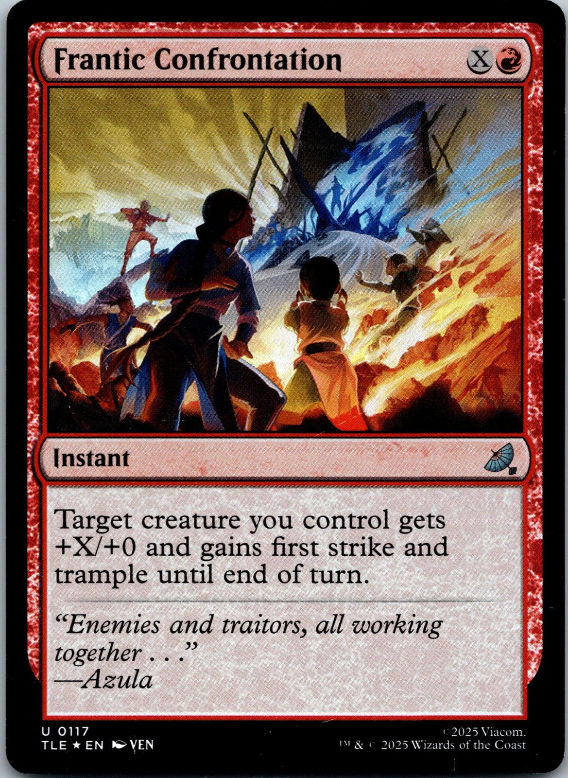 Frantic Confrontation Avatar: The Last Airbender: Magic: The Gathering NM