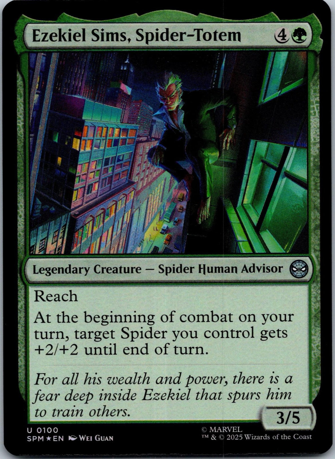 Ezekiel Sims, Spider-Totem 100 Marvel's Spider-Man Magic: The Gathering NM