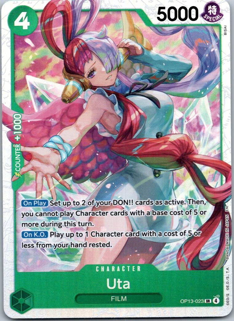Uta OP13-023 Super Rare Carrying On His Will One Piece Near Mint
