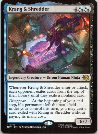 Krang & Shredder Rare Teenage Mutant Ninja Turtles Magic: The Gathering NM