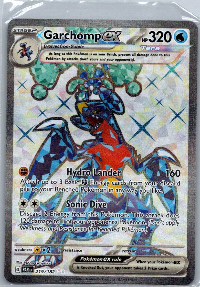 Garchomp ex 219/182 Ultra Rare Paradox Rift Pokemon Near Mint