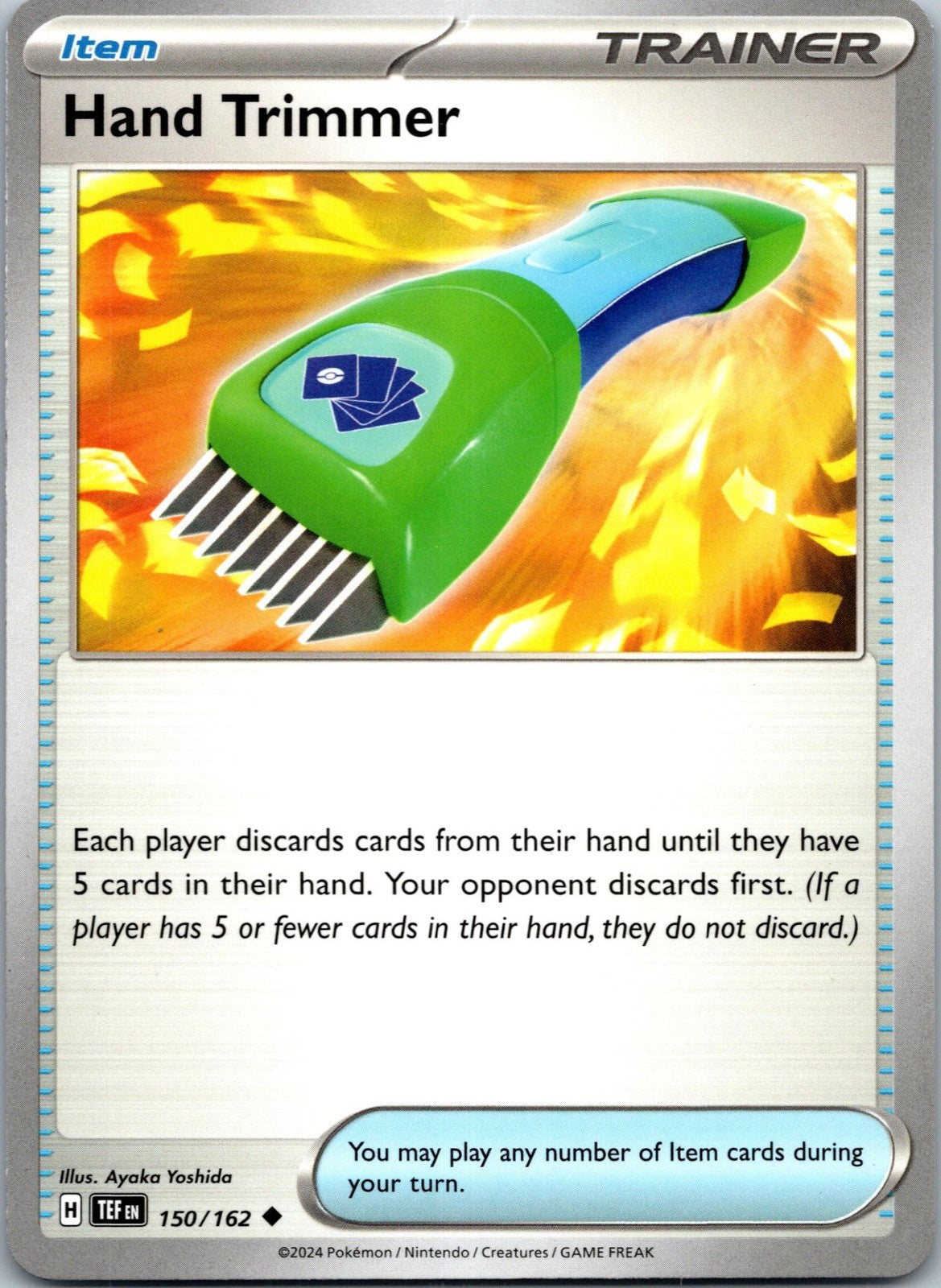Hand Trimmer 150/162 Uncommon Temporal Forces Pokemon Near Mint
