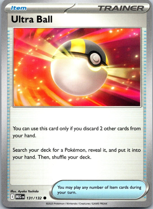 Ultra Ball 131/132 Common Mega Evolution Pokemon Near Mint