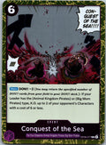 Conquest of the Sea OP08-077 Rare Two Legends One Piece Foil Near Mint
