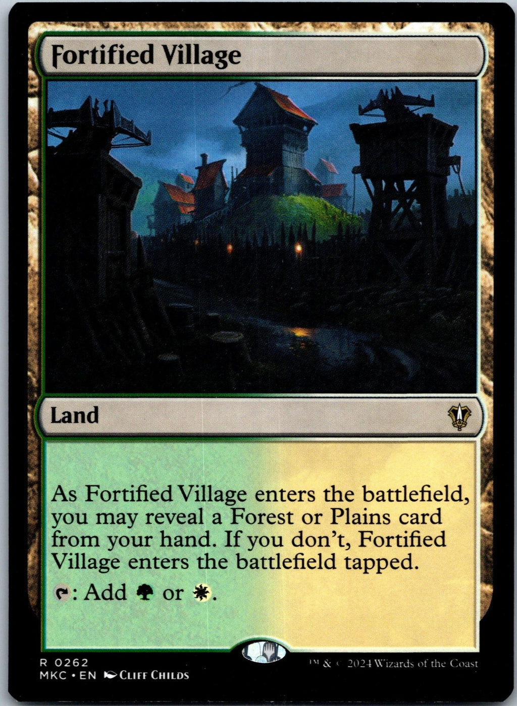 Fortified Village 262 Commander: Murders at Karlov Manor Magic: The Gathering NM