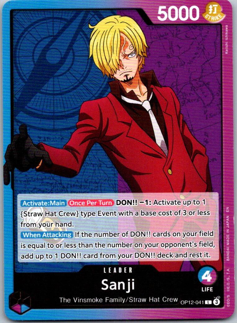 Sanji (041) OP12-041 Leader Legacy of the Master One Piece Near Mint