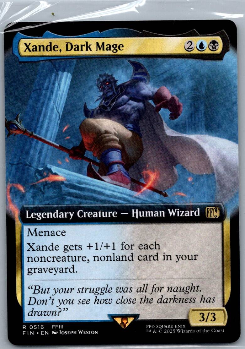Xande, Dark Mage (Extended Art) 516 Rare FINAL FANTASY Magic: The Gathering NM