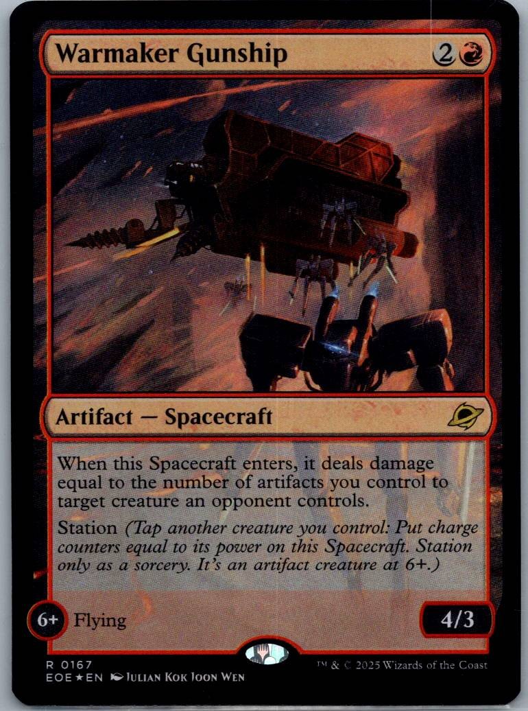 Warmaker Gunship 167 Rare Edge of Eternities Magic: The Gathering Near Mint foil