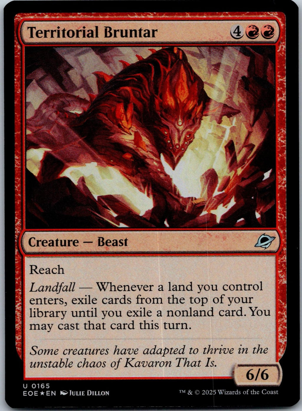 Territorial Bruntar 165 Uncommon Edge of Eternities Magic: The Gathering NM