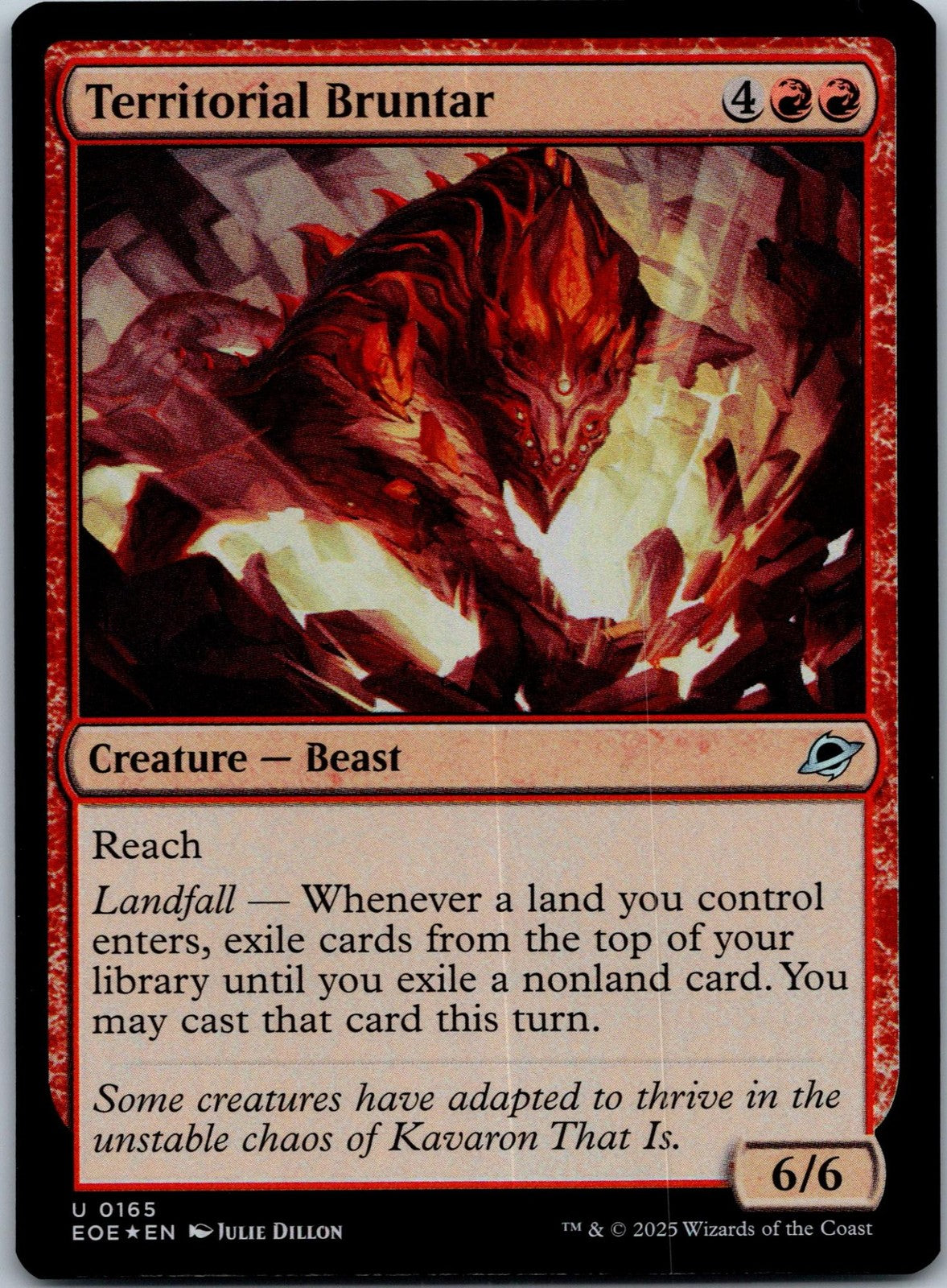 Territorial Bruntar 165 Uncommon Edge of Eternities Magic: The Gathering NM