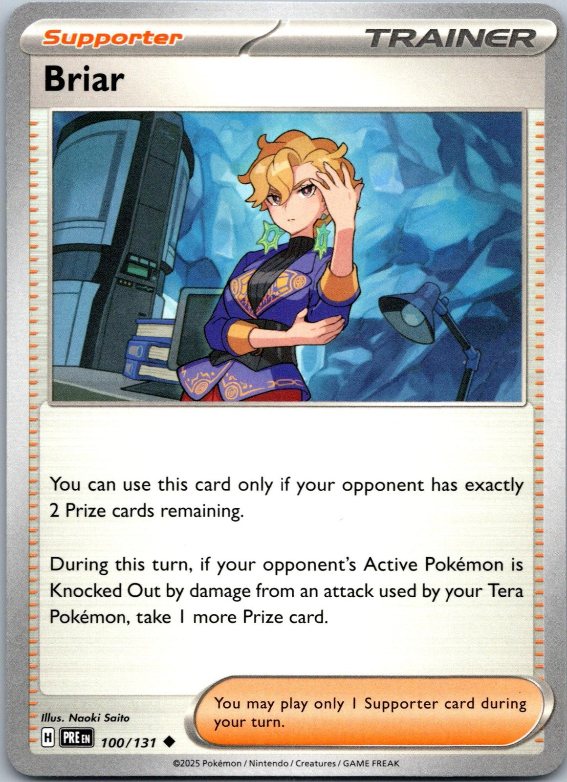 Briar 100/131 Uncommon Prismatic Evolutions Pokemon Near Mint