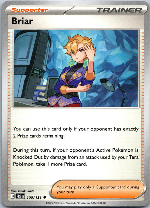 Briar 100/131 Uncommon Prismatic Evolutions Pokemon Near Mint