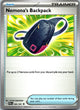Nemona's Backpack 083/091 Uncommon Paldean Fates Pokemon Near Mint
