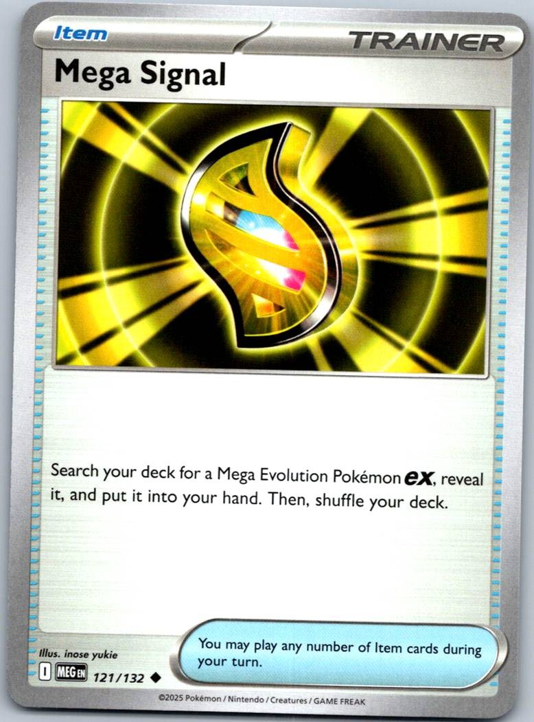 Mega Signal 121/132 Uncommon Mega Evolution Pokemon Near Mint