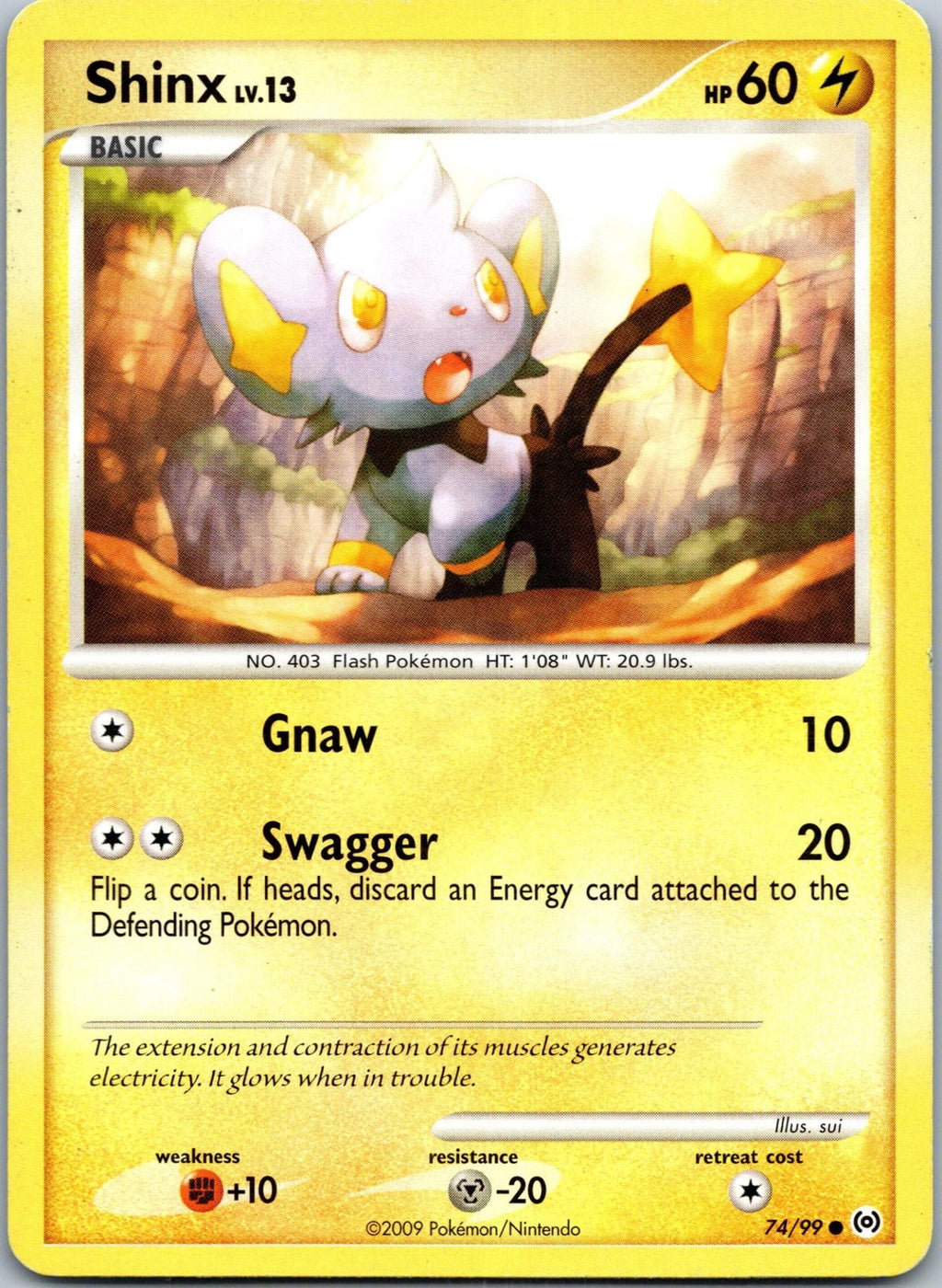 Shinx 74/99 Common Arceus Pokemon Near Mint