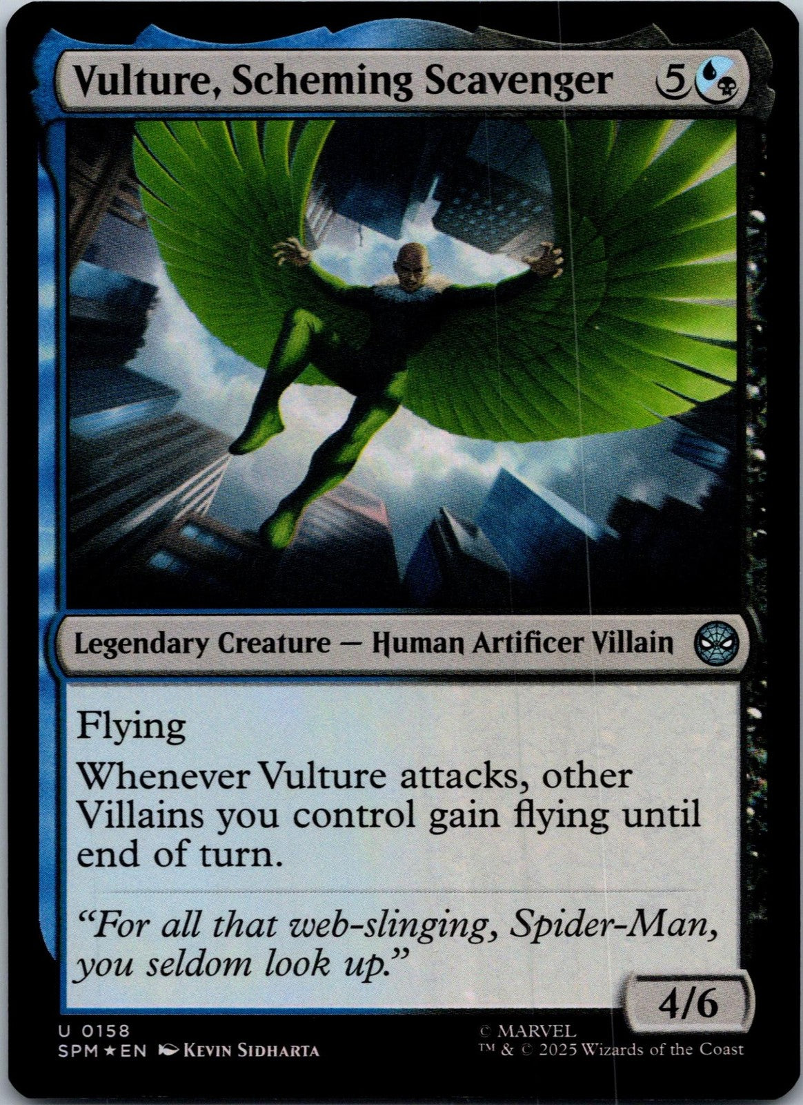 Vulture, Scheming Scavenger 158 Marvel's Spider-Man Magic: The Gathering NM