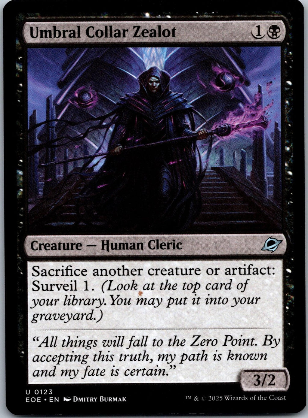 Umbral Collar Zealot 123 Uncommon Edge of Eternities Magic: The Gathering NM
