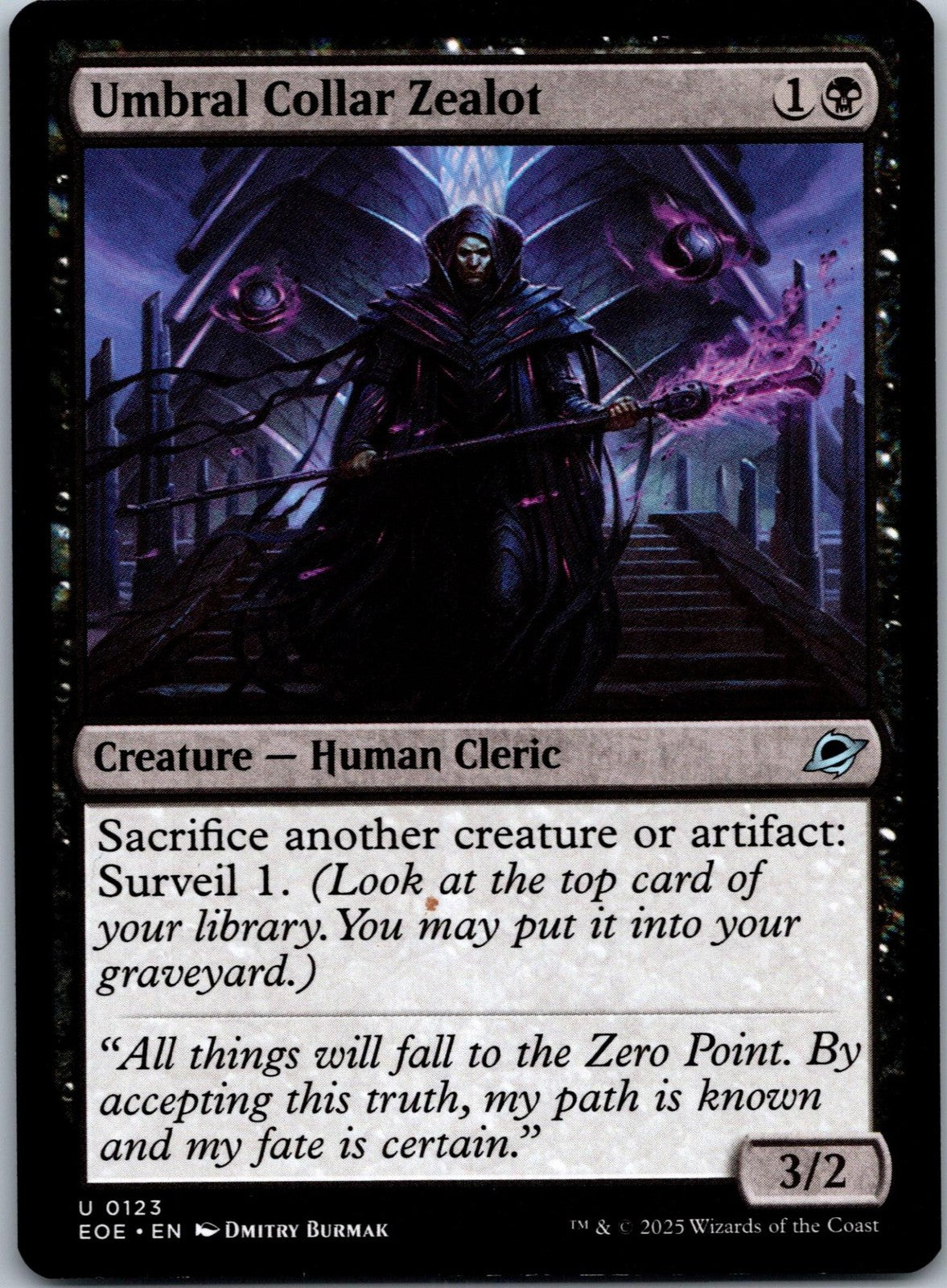 Umbral Collar Zealot 123 Uncommon Edge of Eternities Magic: The Gathering NM