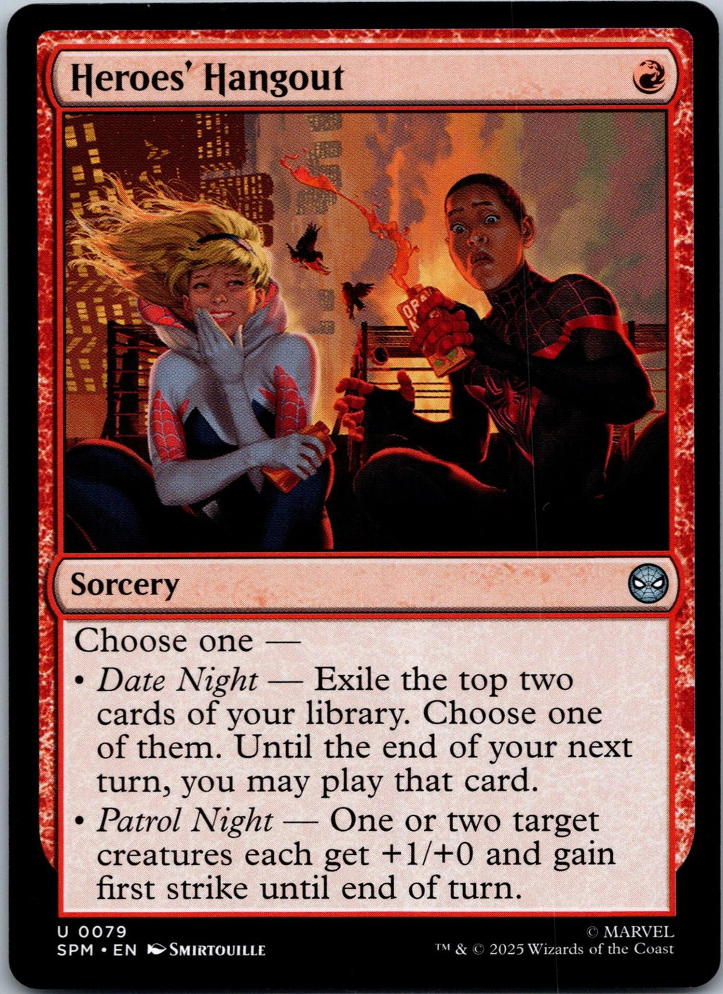 Heroes' Hangout 79 Uncommon Marvel's Spider-Man Magic: The Gathering NM | HOKO